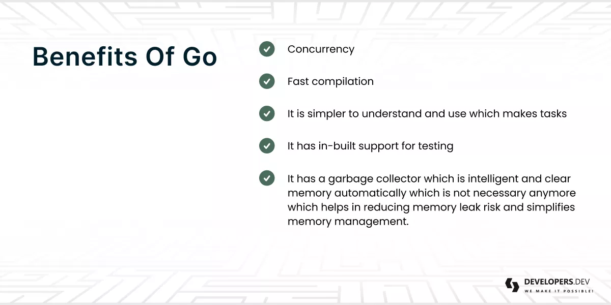 Benefits Of Go